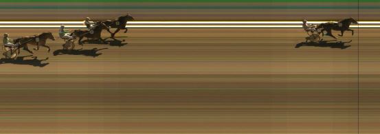 Målfoto for løp 5 på bane KL den 18.04.2014