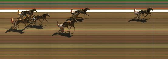 Målfoto for løp 7 på bane KL den 18.04.2014