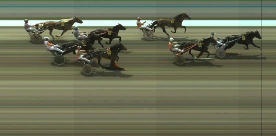 Målfoto for løp 1 på bane KL den 03.06.2014