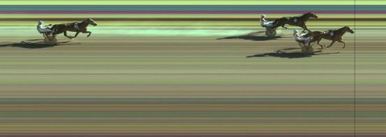 Målfoto for løp 2 på bane KL den 16.06.2014