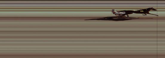 Målfoto for løp 1 på bane KL den 28.07.2014