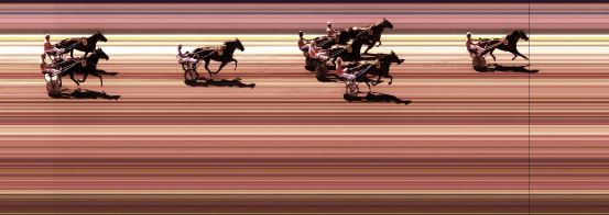 Målfoto for løp 1 på bane KL den 05.08.2014