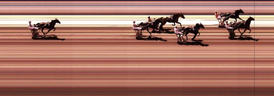 Målfoto for løp 2 på bane KL den 05.08.2014