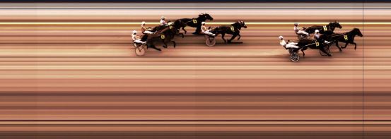 Målfoto for løp 1 på bane KL den 09.08.2014