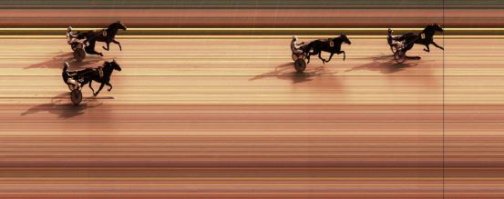 Målfoto for løp 1 på bane KL den 14.08.2014