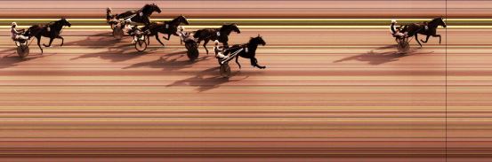 Målfoto for løp 2 på bane KL den 14.08.2014