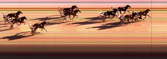 Målfoto for løp 4 på bane KL den 14.08.2014