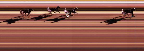 Målfoto for løp 2 på bane KL den 04.09.2014