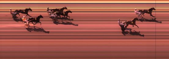 Målfoto for løp 1 på bane KL den 30.09.2014