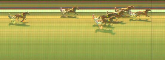 Målfoto for løp 1 på bane KL den 19.03.2015