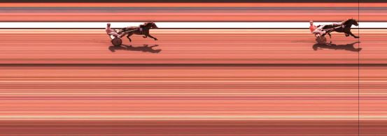 Målfoto for løp 2 på bane KL den 03.04.2015