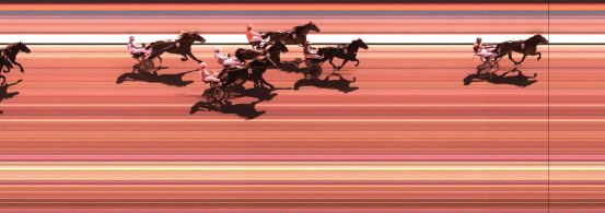 Målfoto for løp 6 på bane KL den 04.04.2015