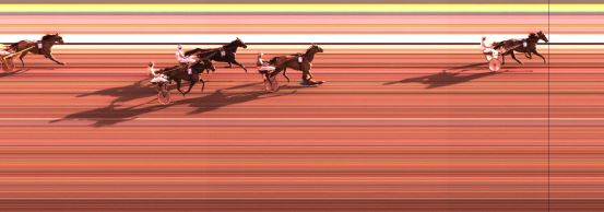 Målfoto for løp 2 på bane KL den 16.04.2015