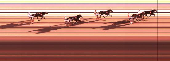 Målfoto for løp 3 på bane KL den 16.04.2015