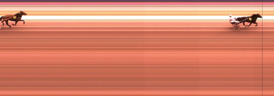 Målfoto for løp 1 på bane KL den 06.07.2015