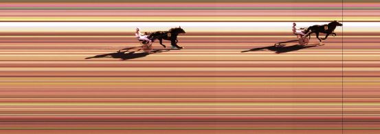 Målfoto for løp 1 på bane KL den 20.08.2015