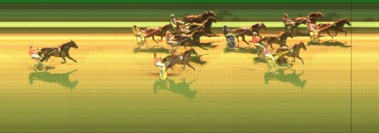 Målfoto for løp 6 på bane KL den 08.10.2015