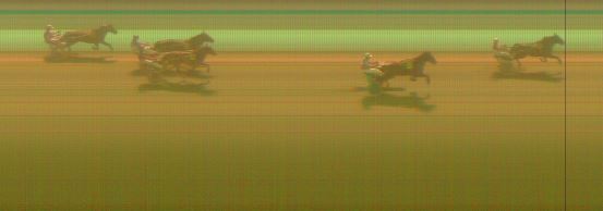 Målfoto for løp 1 på bane KL den 25.01.2016