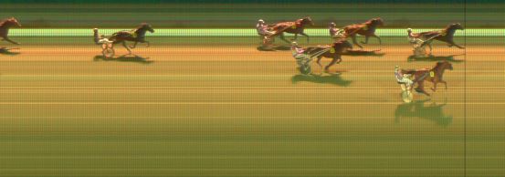 Målfoto for løp 1 på bane KL den 11.02.2016