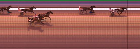 Målfoto for løp 4 på bane KL den 07.04.2016