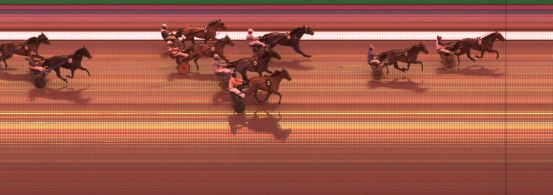 Målfoto for løp 6 på bane KL den 07.04.2016