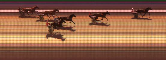 Målfoto for løp 7 på bane KL den 07.04.2016