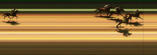 Målfoto for løp 8 på bane KL den 07.04.2016