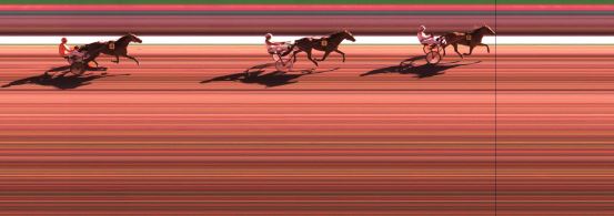 Målfoto for løp 1 på bane KL den 17.04.2016