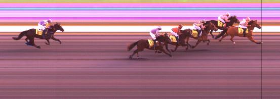 Målfoto for løp 3 på bane KL den 11.08.2016