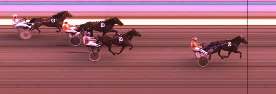 Målfoto for løp 5 på bane KL den 11.08.2016