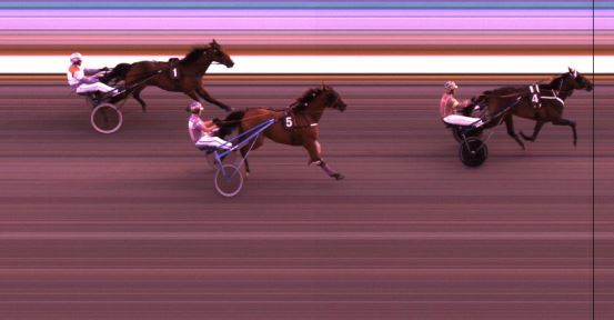 Målfoto for løp 6 på bane KL den 11.08.2016