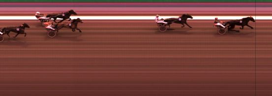 Målfoto for løp 2 på bane KL den 03.04.2017