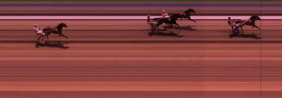 Målfoto for løp 1 på bane KL den 14.04.2017