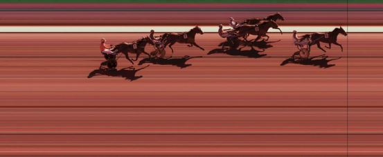 Målfoto for løp 5 på bane KL den 14.04.2017