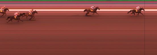 Målfoto for løp 2 på bane KL den 15.04.2017