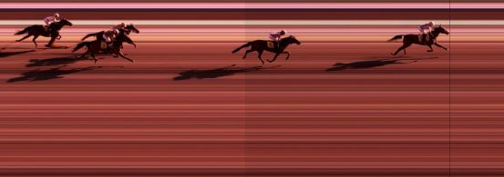 Målfoto for løp 1 på bane KL den 10.08.2017