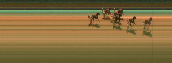 Målfoto for løp 1 på bane KL den 27.11.2017