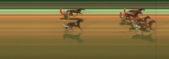 Målfoto for løp 1 på bane KL den 04.12.2017