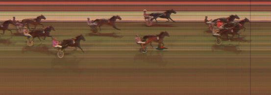 Målfoto for løp 6 på bane KL den 06.01.2018