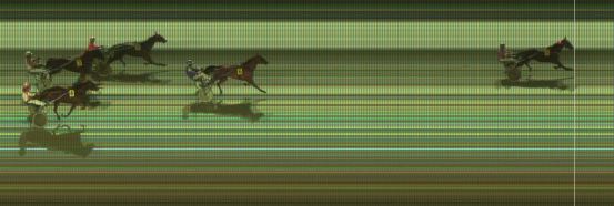 Målfoto for løp 1 på bane KL den 29.01.2018