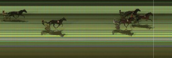 Målfoto for løp 8 på bane KL den 29.01.2018