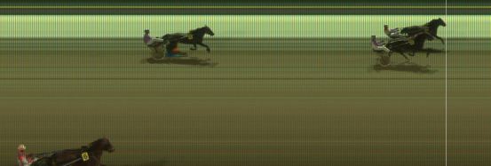 Målfoto for løp 1 på bane KL den 08.02.2018