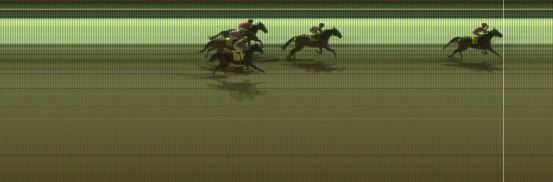 Målfoto for løp 2 på bane KL den 08.02.2018