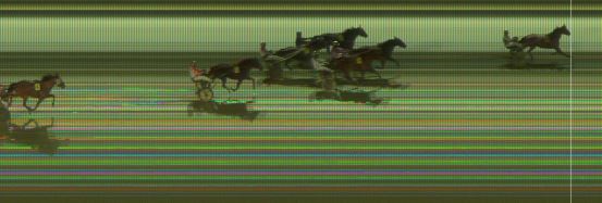 Målfoto for løp 1 på bane KL den 08.03.2018