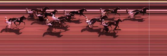 Målfoto for løp 8 på bane KL den 31.03.2018