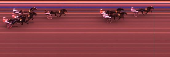 Målfoto for løp 1 på bane KL den 09.04.2018