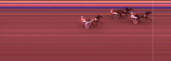 Målfoto for løp 2 på bane KL den 09.04.2018