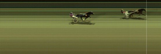 Målfoto for løp 7 på bane KL den 09.04.2018