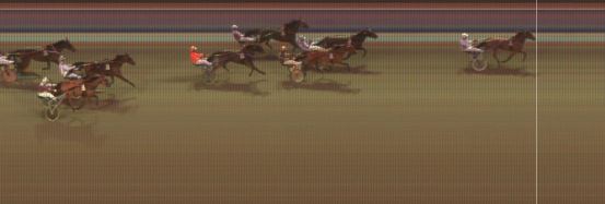 Målfoto for løp 6 på bane KL den 19.04.2018