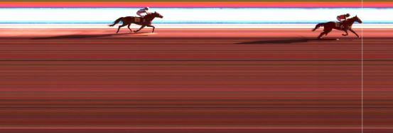 Målfoto for løp 3 på bane KL den 07.06.2018